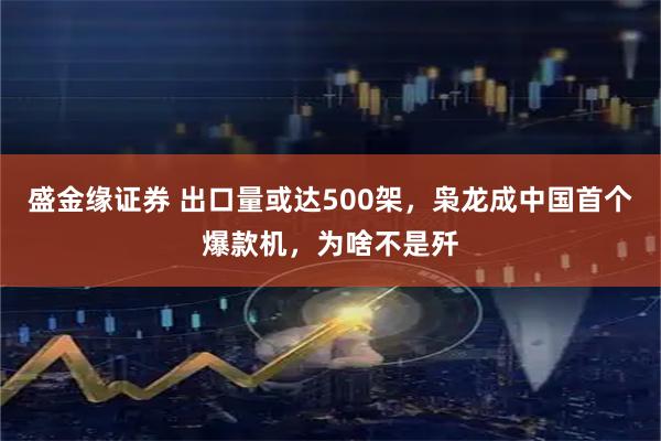 盛金缘证券 出口量或达500架，枭龙成中国首个爆款机，为啥不是歼