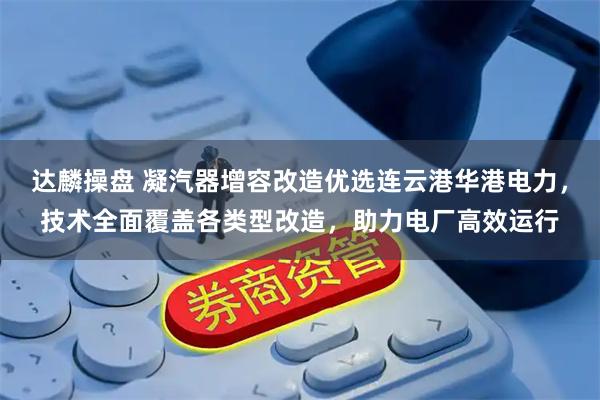 达麟操盘 凝汽器增容改造优选连云港华港电力，技术全面覆盖各类型改造，助力电厂高效运行